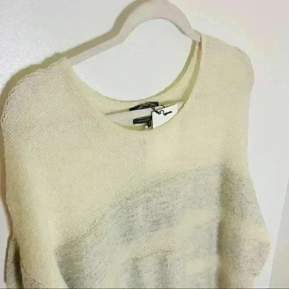 NWT Something Navy Metallic Striped Sweater Dress